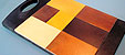 Color cards with small magnetic targets