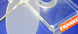 Plexiglass base for faucets and fittings